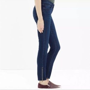 Madewell Skinny Skinny Ankle Zip Dark Wash Jeans Size 27